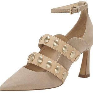 Vince Camuto Kremlin Studded Nude Pumps size 7.5